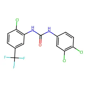 1-[2-Chloro-5-(trifluoromethyl)phenyl]-3-(3,4-dichlorophenyl)urea structure