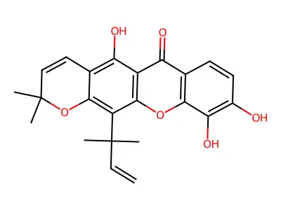 Macluraxanthone structure