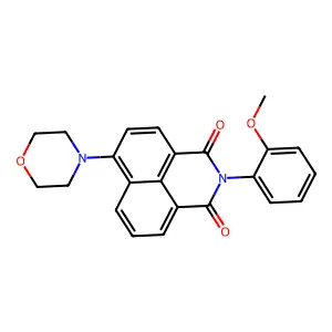2-(2-Methoxyphenyl)-6-morpholin-4-ylbenzo[de]isoquinoline-1,3-dione structure