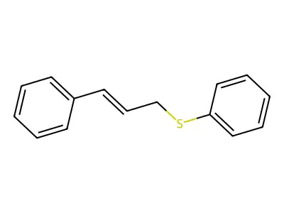 3-Phenylprop-2-enylsulfanylbenzene structure