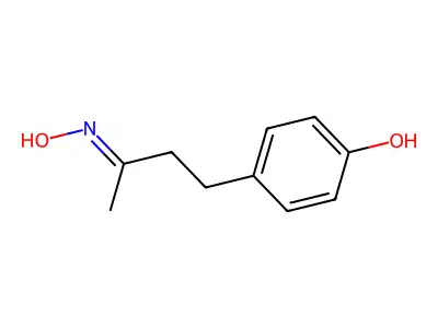 4-(3-Hydroxyiminobutyl)phenol structure