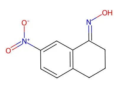 7-nitro-3,4-dihydro-2H-naphthalen-1-one oxime structure
