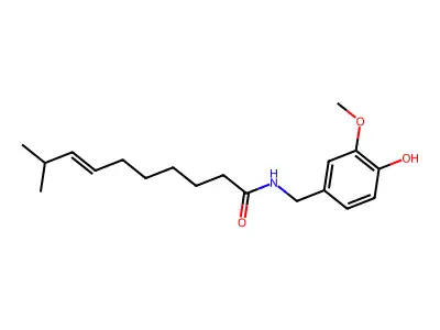 7-Decenamide, N-[(4-hydroxy-3-methoxyphenyl)methyl]-9-methyl- structure
