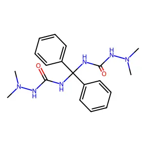 4,4'-(Diphenylmethylene)bis[1,1-dimethylsemicarbazide] structure