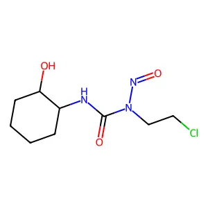 Urea, N-(2-chloroethyl)-N'-(2-hydroxycyclohexyl)-N-nitroso-, trans- structure