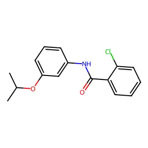 2-chloro-N-(3-propan-2-yloxyphenyl)benzamide structure