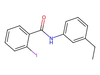 Benzamide, N-(3-ethylphenyl)-2-iodo- structure
