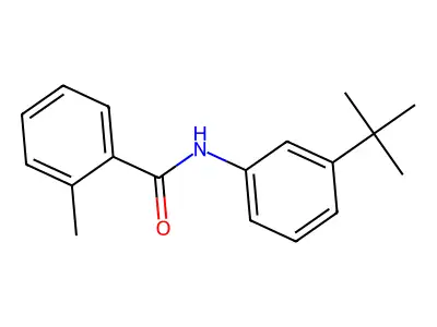 Benzamide, N-(3-(1,1-dimethylethyl)phenyl)-2-methyl- structure
