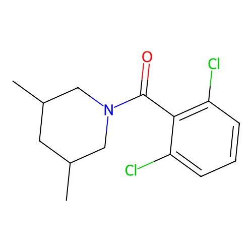 (2,6-Dichlorophenyl)(3,5-dimethylpiperidin-1-yl)methanone structure