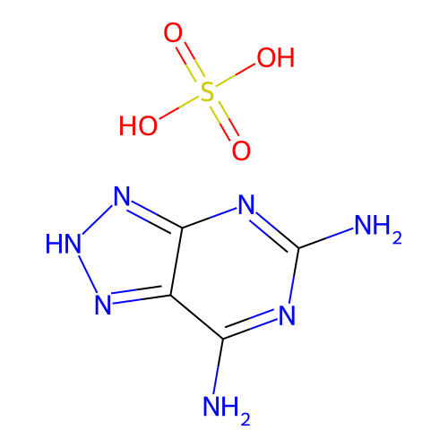 3H-1,2,3-Triazolo(4,5-d)pyrimidine-5,7-diamine, sulfate (1:?) structure