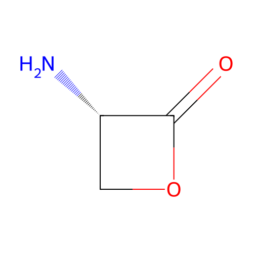 (3S)-3-aminooxetan-2-one structure