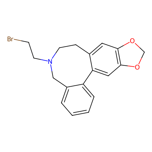 6-(beta-Bromoethyl)-10,11-methylenedioxy-5,6,7,8-tetrahydrodibenz(c,e)azocine structure