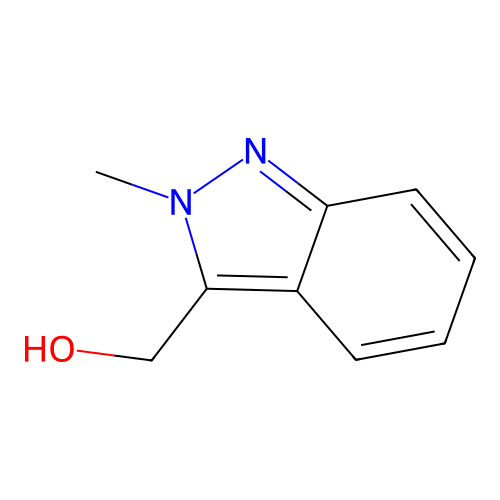 (2-methyl-2H-indazol-3-yl)methanol structure