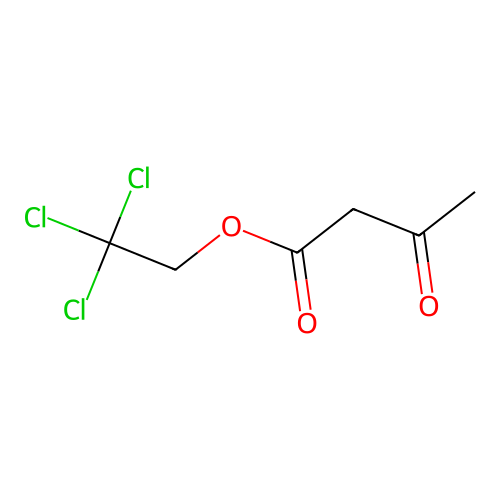 Butanoic acid, 3-oxo-, 2,2,2-trichloroethyl ester structure