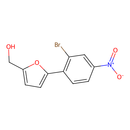 [5-(2-Bromo-4-nitrophenyl)furan-2-yl]methanol structure