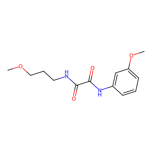 N-(3-methoxyphenyl)-N'-(3-methoxypropyl)ethanediamide structure