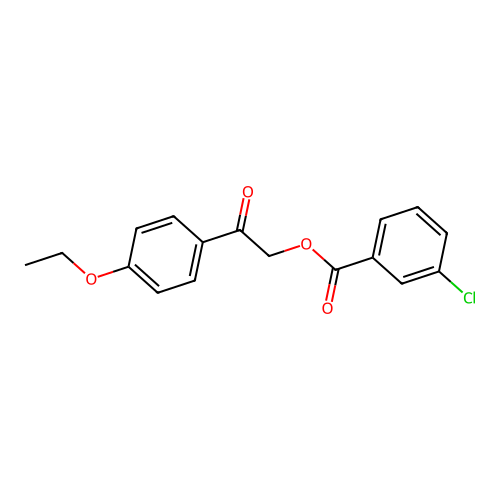 2-(4-Ethoxyphenyl)-2-oxoethyl 3-chlorobenzoate structure
