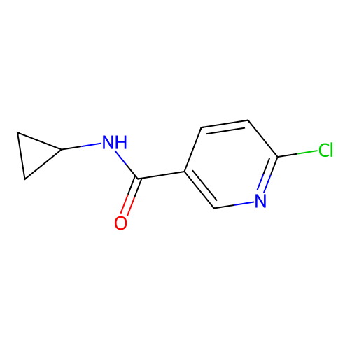 6-chloro-N-cyclopropylnicotinamide structure
