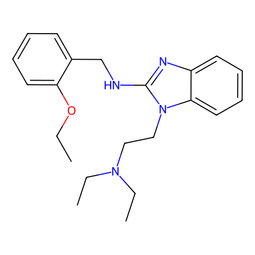 1-[2-(diethylamino)ethyl]-N-(2-ethoxybenzyl)-1H-benzimidazol-2-amine structure