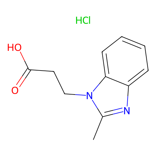3-(2-Methyl-benzoimidazol-1-YL)-propionic acid hydrochloride structure