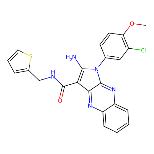 C23H18ClN5O2S structure