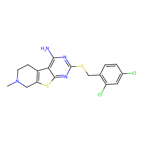 C17H16Cl2N4S2 structure