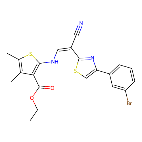 C21H18BrN3O2S2 structure