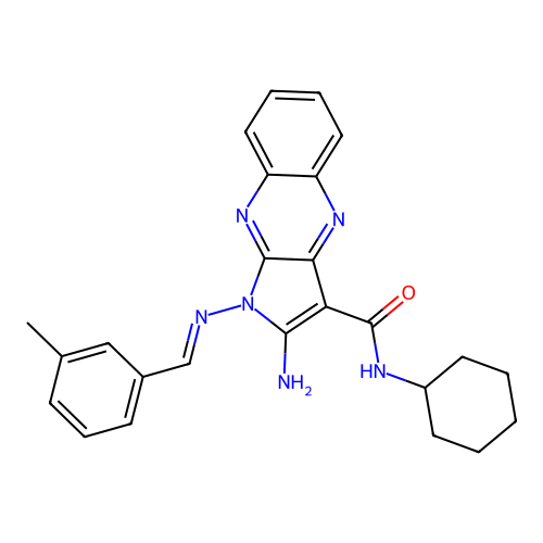 C25H26N6O structure