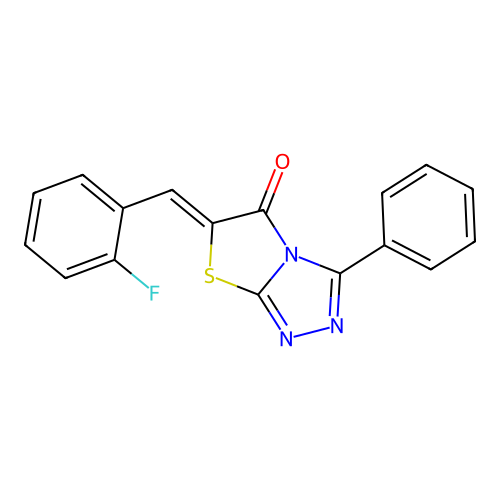 C17H10FN3OS structure