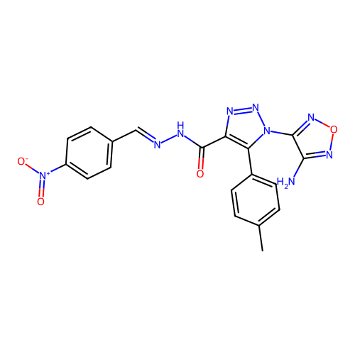 C19H15N9O4 structure
