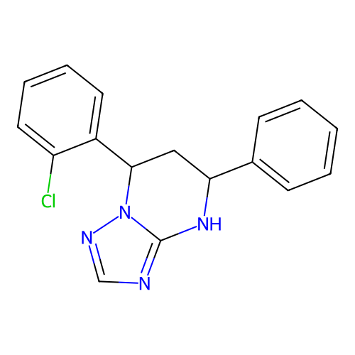 7-(2-Chlorophenyl)-5-phenyl-4,5,6,7-tetrahydro[1,2,4]triazolo[1,5-a]pyrimidine structure