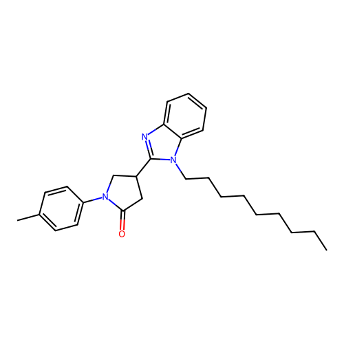 1-(4-Methylphenyl)-4-(1-nonylbenzimidazol-2-yl)pyrrolidin-2-one structure