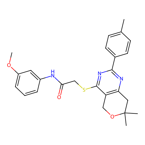 C25H27N3O3S structure