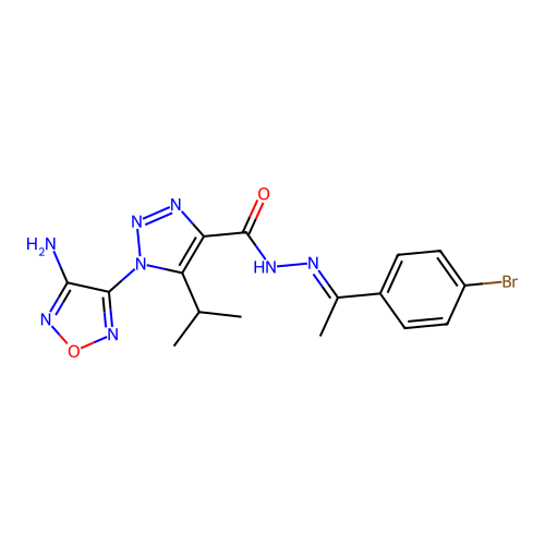 C16H17BrN8O2 structure