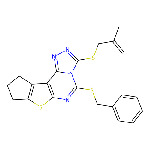 C21H20N4S3 structure