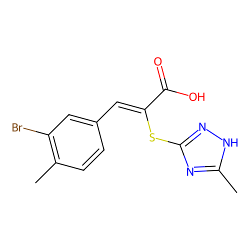 C13H12BrN3O2S structure