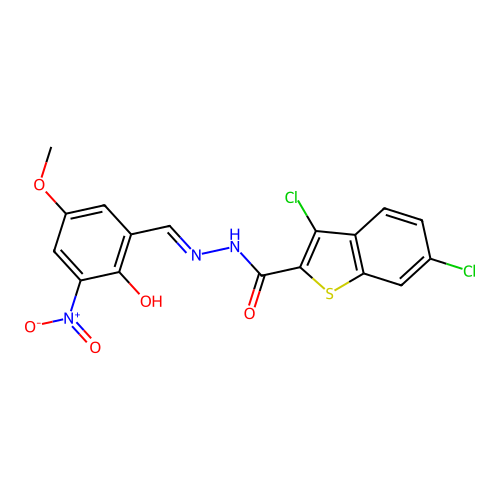 CAS 585560-50-5 - C17H11Cl2N3O5S structure