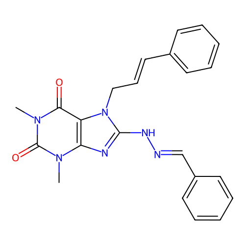 C23H22N6O2 structure