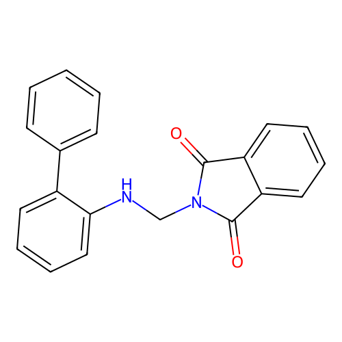 2-[(biphenyl-2-ylamino)methyl]-1H-isoindole-1,3(2H)-dione structure