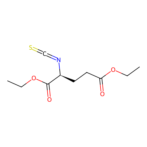 Diethyl l-2-isothiocyanatoglutarate structure