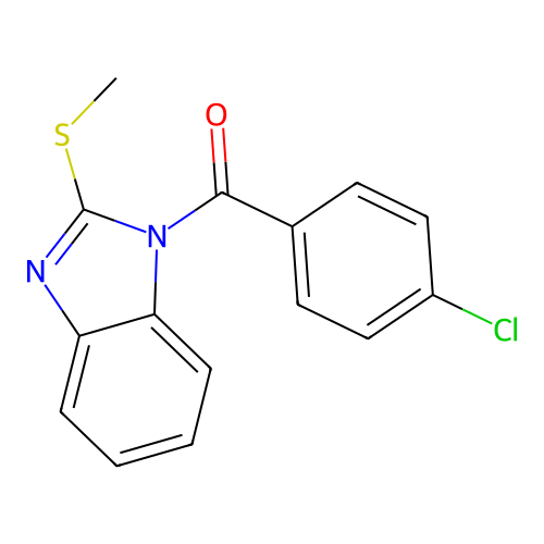 1-(4-Chlorobenzoyl)-2-(methylthio)benzimidazole structure