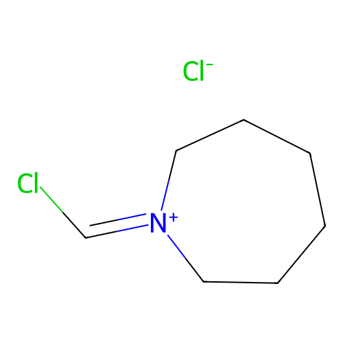 1-(Chloromethylene)hexahydro-1H-azepinium chloride structure