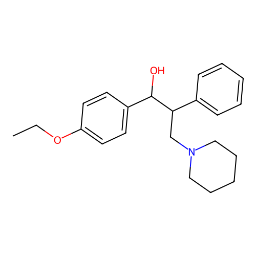1-(4-Ethoxyphenyl)-2-phenyl-3-(piperidin-1-yl)propan-1-ol structure