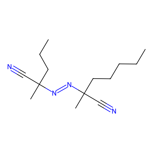 Heptanenitrile, 2-[2-(1-cyano-1-methylbutyl)diazenyl]-2-methyl- structure