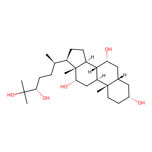 5beta-Cholestane-3alpha,7alpha,12alpha,24S,25-pentol structure