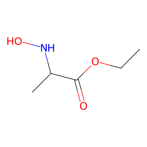 Ethyl 2-(hydroxyamino)propanoate structure