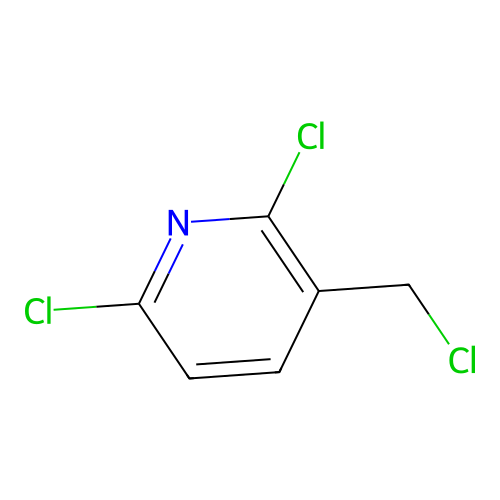 Pyridine, 2,6-dichloro-3-(chloromethyl)- structure