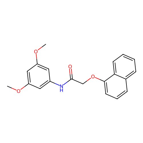 N-(3,5-dimethoxyphenyl)-2-naphthalen-1-yloxyacetamide structure