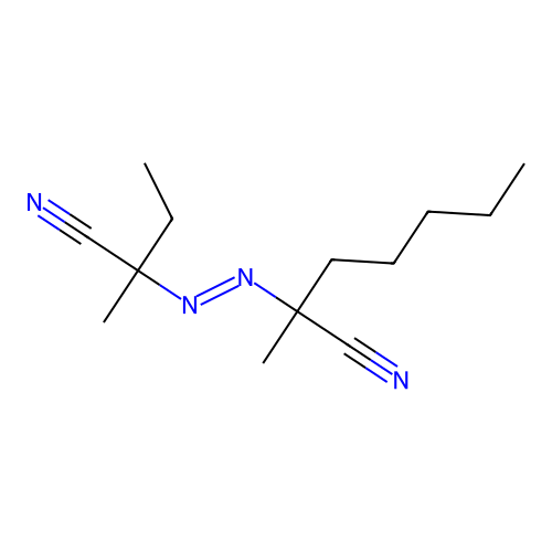 Heptanenitrile, 2-[2-(1-cyano-1-methylpropyl)diazenyl]-2-methyl- structure