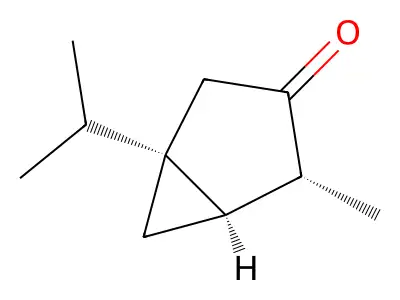 侧柏酮 structure